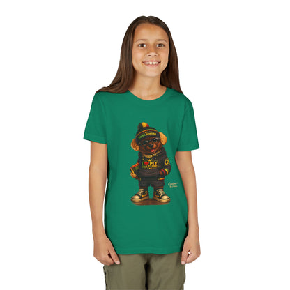 Youth Tee — 'Respect My Culture' Urban Dog Character Graphic