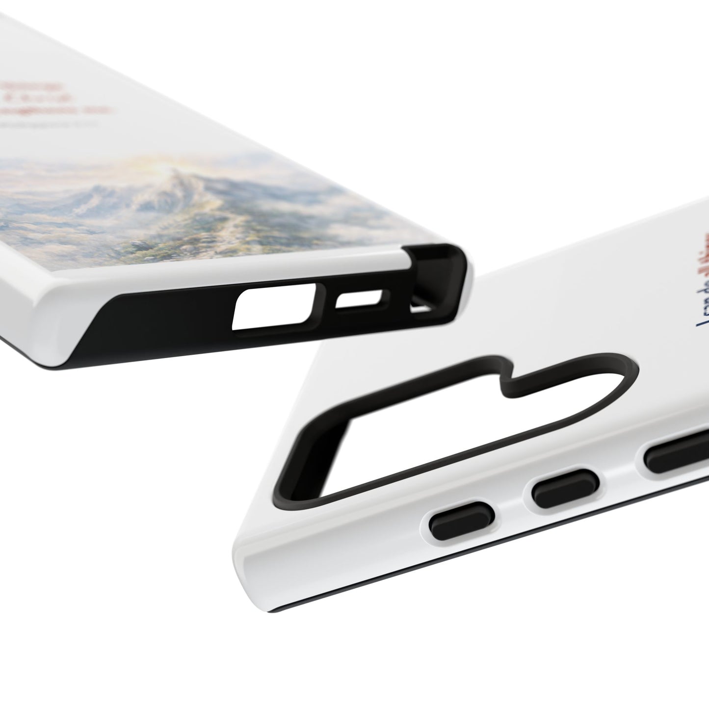 Christian Phone Case – “I Can Do All Things Through Christ” Inspirational Tough Case