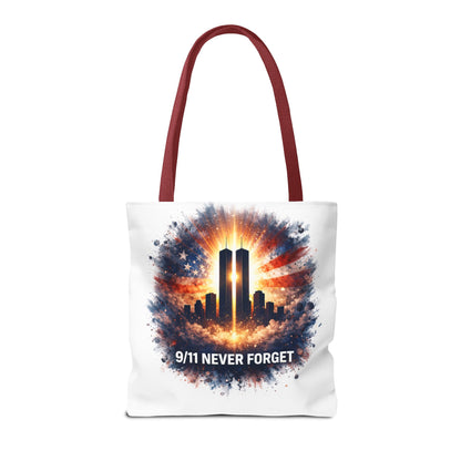 9/11 Never Forget Memorial Tote Bag — Twin Towers Tribute Tote