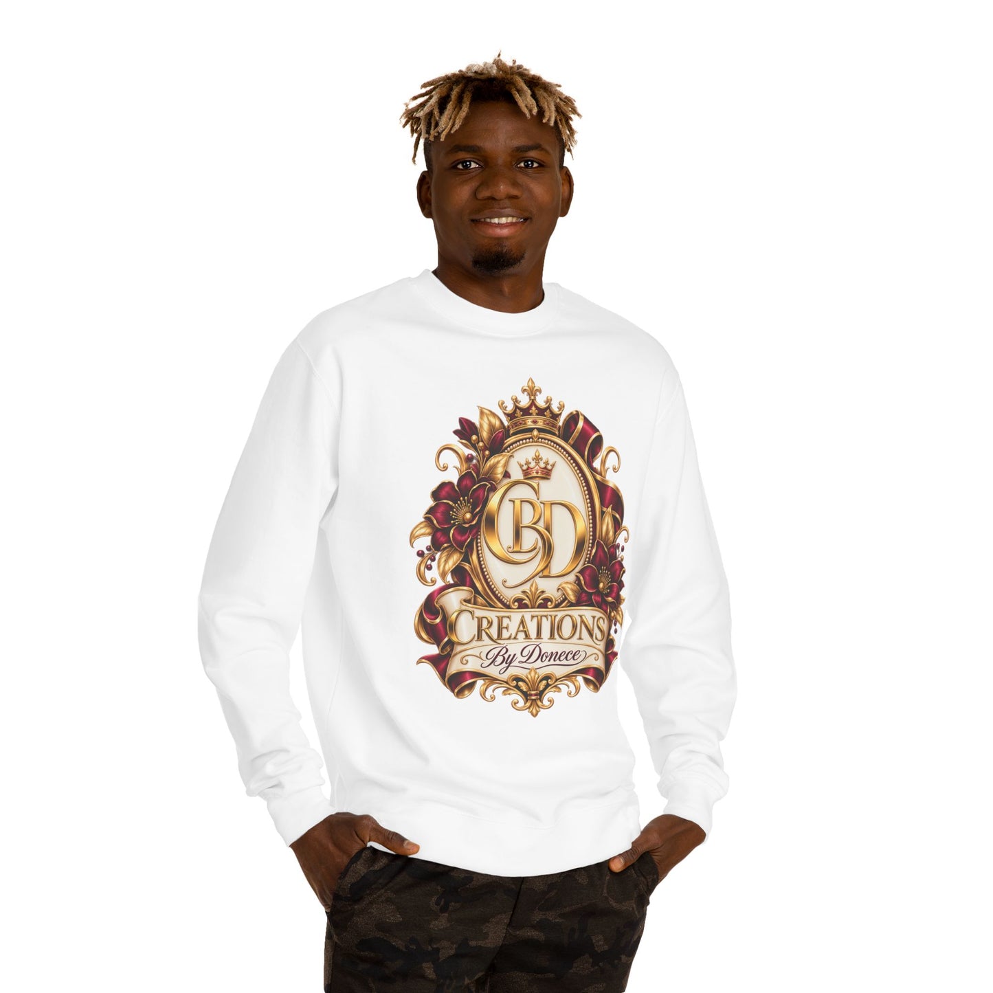 Creations By Denece Gold Emblem Sweatshirt