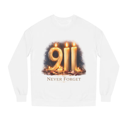 9/11 Never Forget Crewneck Sweatshirt — Memorial Tribute Pullover