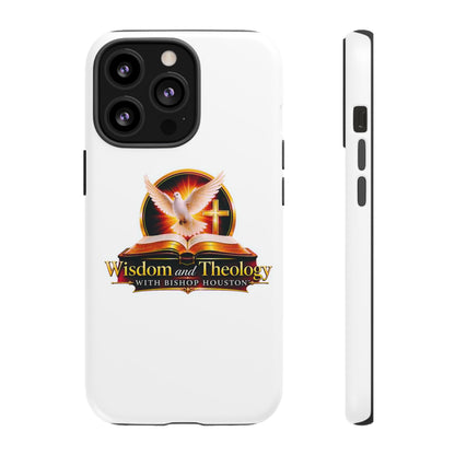 Wisdom and Theology Phone Case — Christian Dove & Cross Protective Tough Case