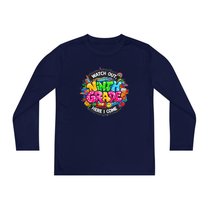 Ninth Grade Crewneck Long Sleeve — "Watch Out Ninth Grade Here I Come" Back-to-School Tee