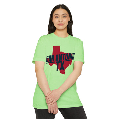 San Antonio TX State Outline T-Shirt — Retro City Pride Tee