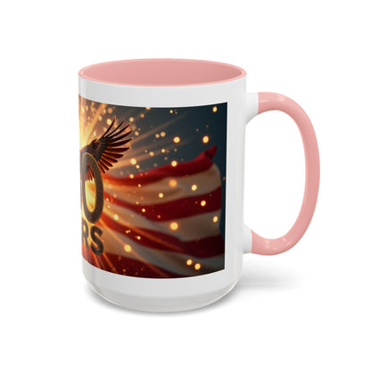 250 Years Commemorative Coffee Mug — Patriotic Eagle & American Flag Accent (11/15oz)