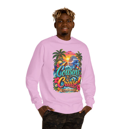 Cousins Cruise Sweatshirt — Tropical Family Cruise Reunion Crewneck
