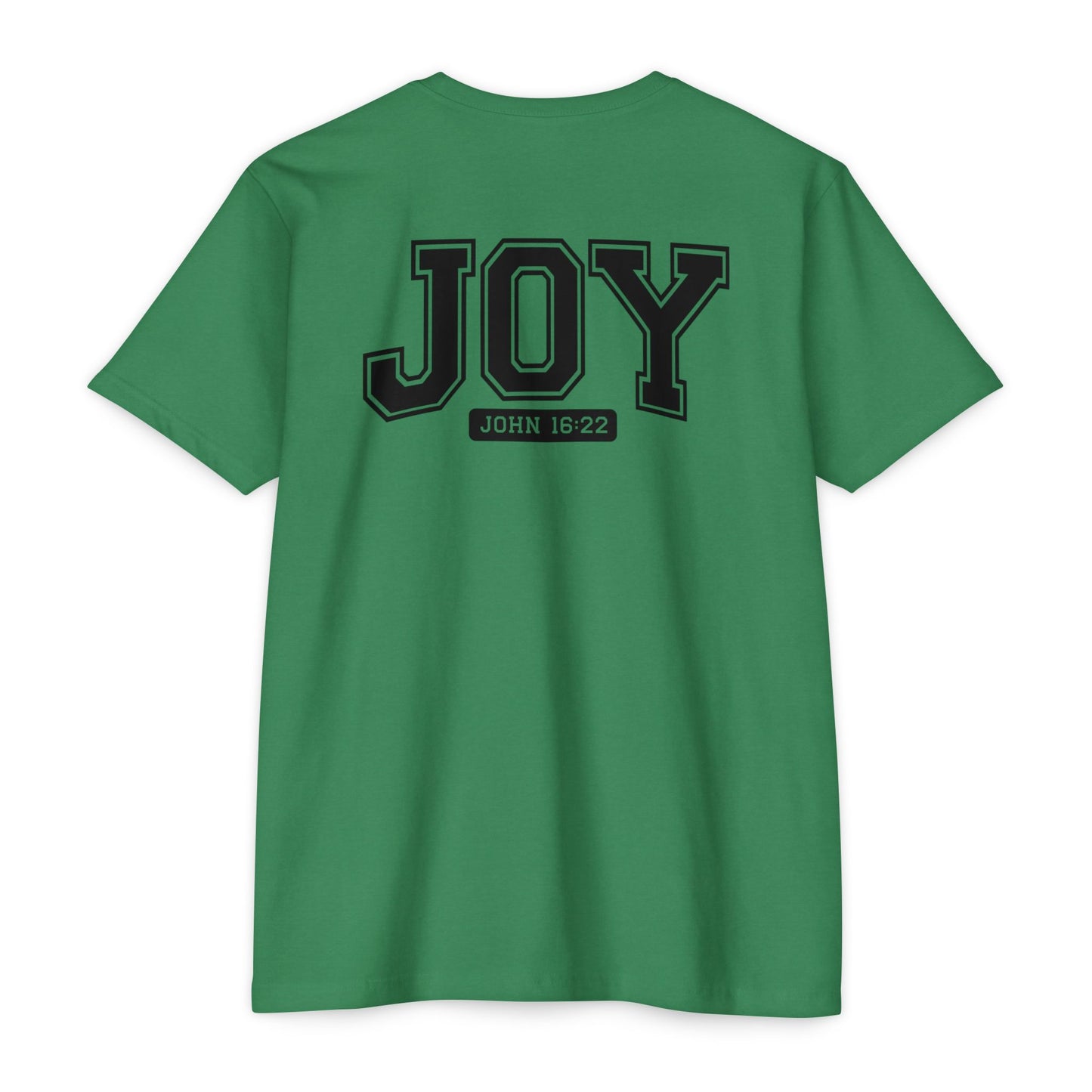 Joy T-Shirt – Christian Scripture John 16:22 College-Style Tee