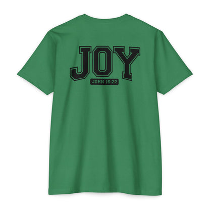 Joy T-Shirt – Christian Scripture John 16:22 College-Style Tee