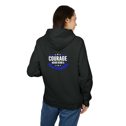 Courage Means Being a Backbreaker Hoodie — Motivational Graphic Pullover