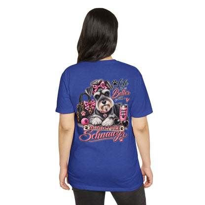 Miniature Schnauzer T-Shirt — "Life’s Better with a Miniature Schnauzer" Cute Dog Tee