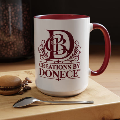 Creations by Donece Logo Accent Coffee Mug (11/15oz)