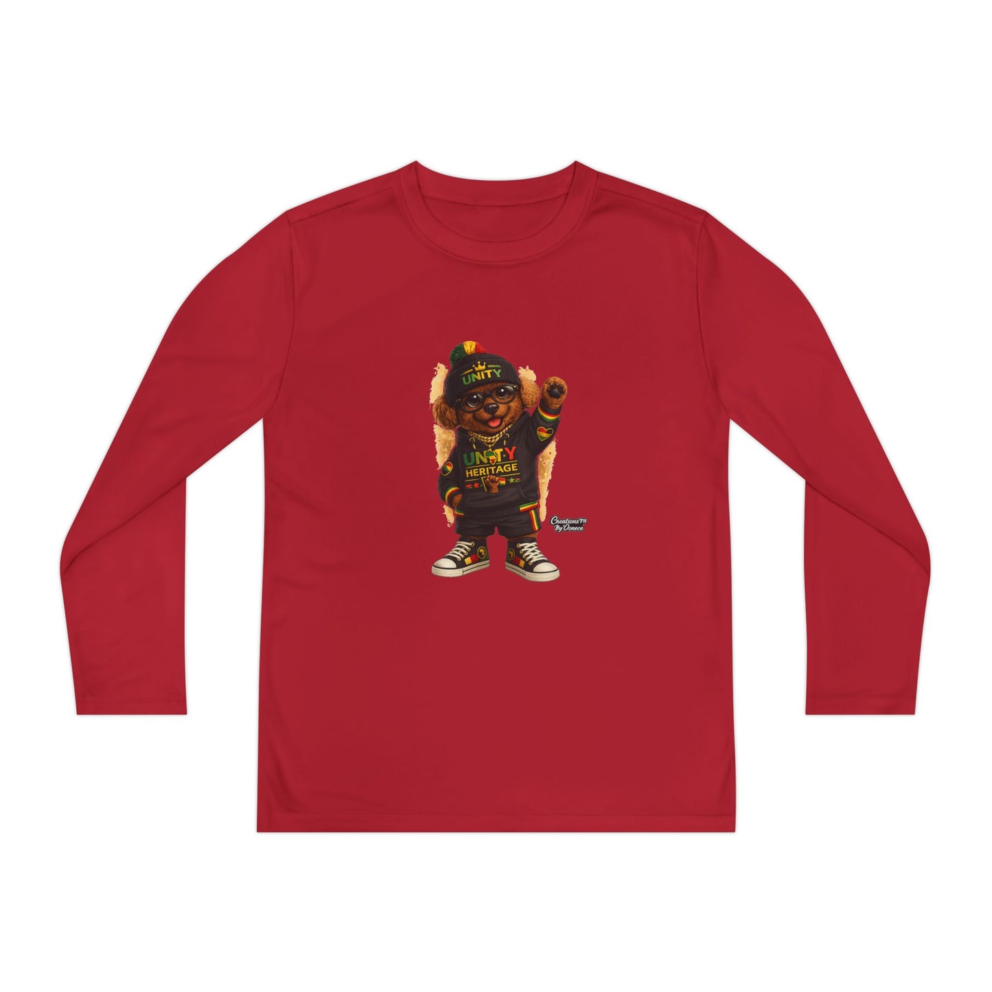 T-Shirt — Kids Rasta Teddy Graphic Long Sleeve
