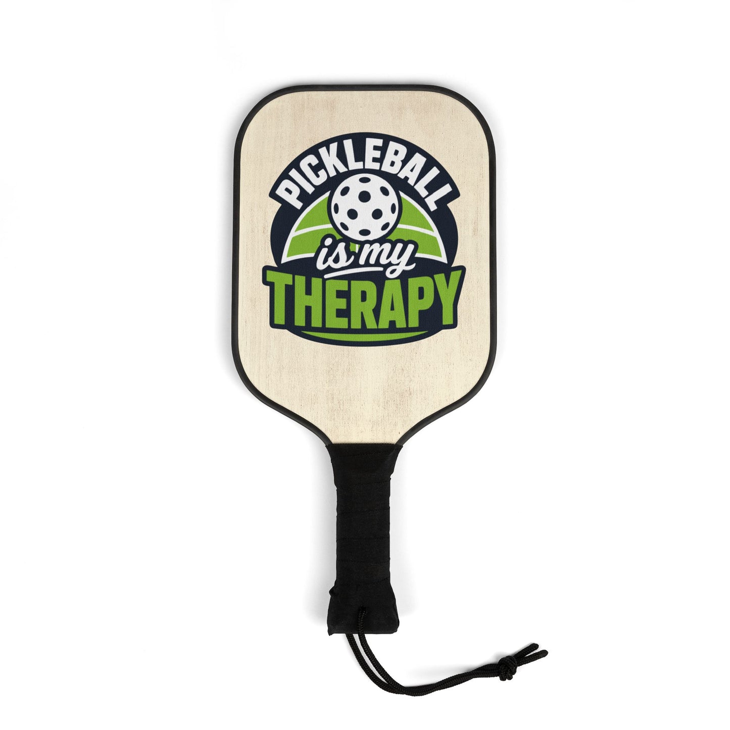 Pickleball Paddle Set – “Pickleball Is My Therapy” Paddle & Balls Kit