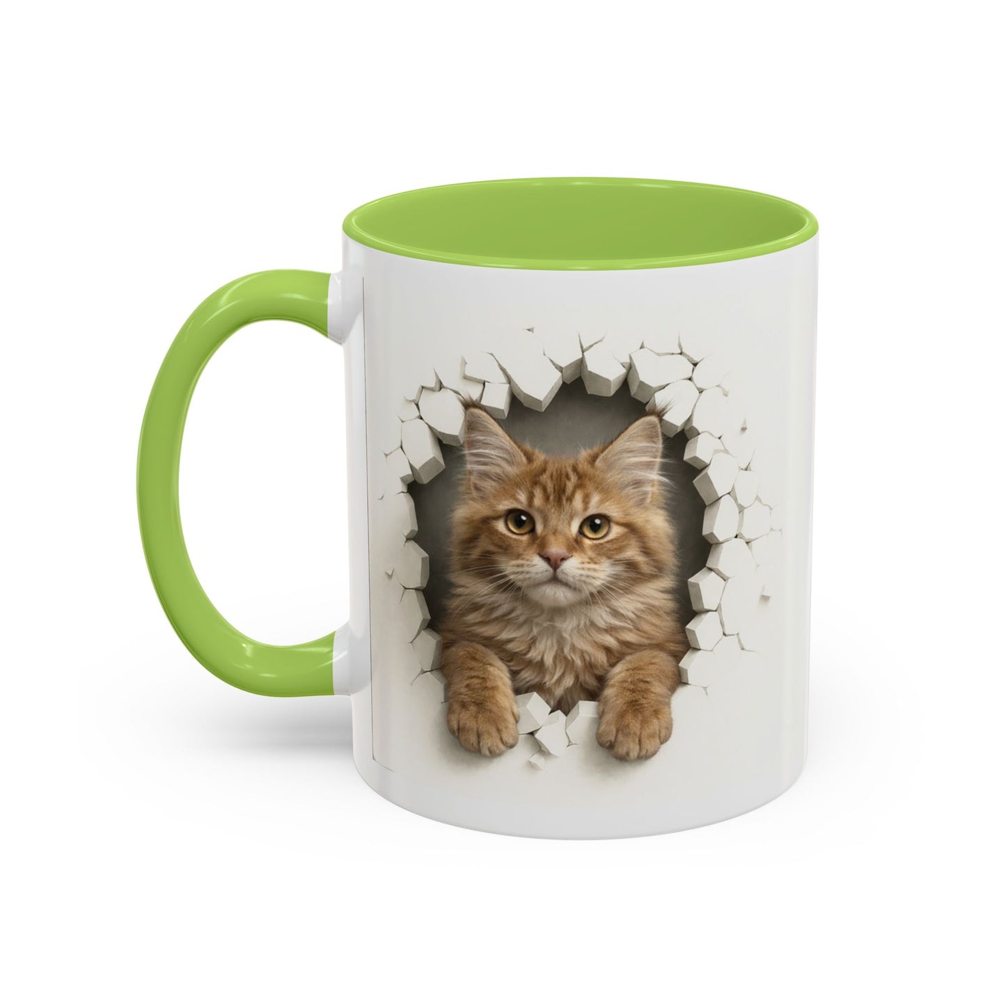 Cat Peek-Through Accent Coffee Mug (11/15oz)