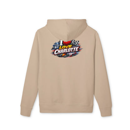 I Love Charlotte Racing Hoodie — Retro NASCAR-Inspired Pullover