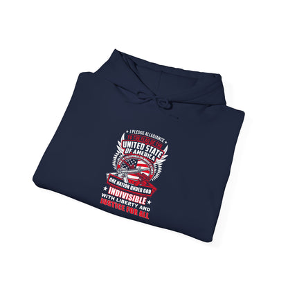 I Pledge Allegiance To the Flag of the of America The Reporlic for Which It Stands One Nation Under God Indivisible With Liberty and Justice for All Hoodie