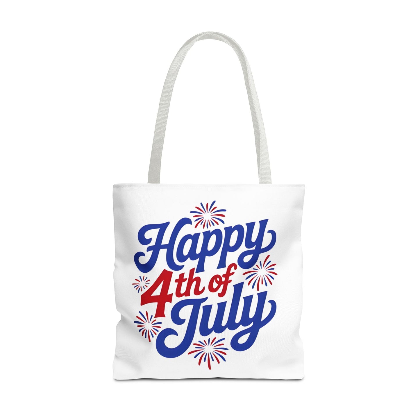 Happy 4th of July Tote Bag — Patriotic Fireworks Market Tote