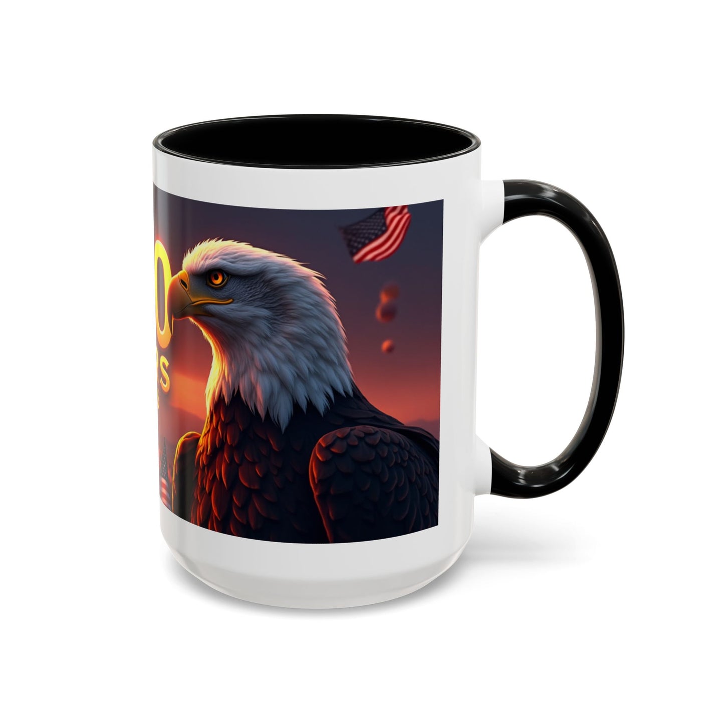 250 Years 1776–2026 Eagle Coffee Mug — Patriotic Anniversary 250th USA Celebration