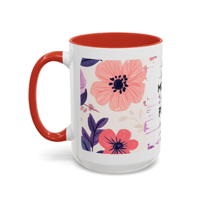 Mother Peace Floral Coffee Mug — "A quiet light, a guiding hand..." Memorial Tribute Mug