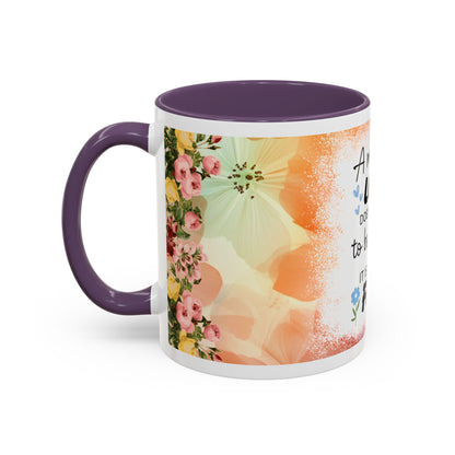 Mother’s Love Accent Coffee Mug – Floral Inspirational Gift (11/15 oz)