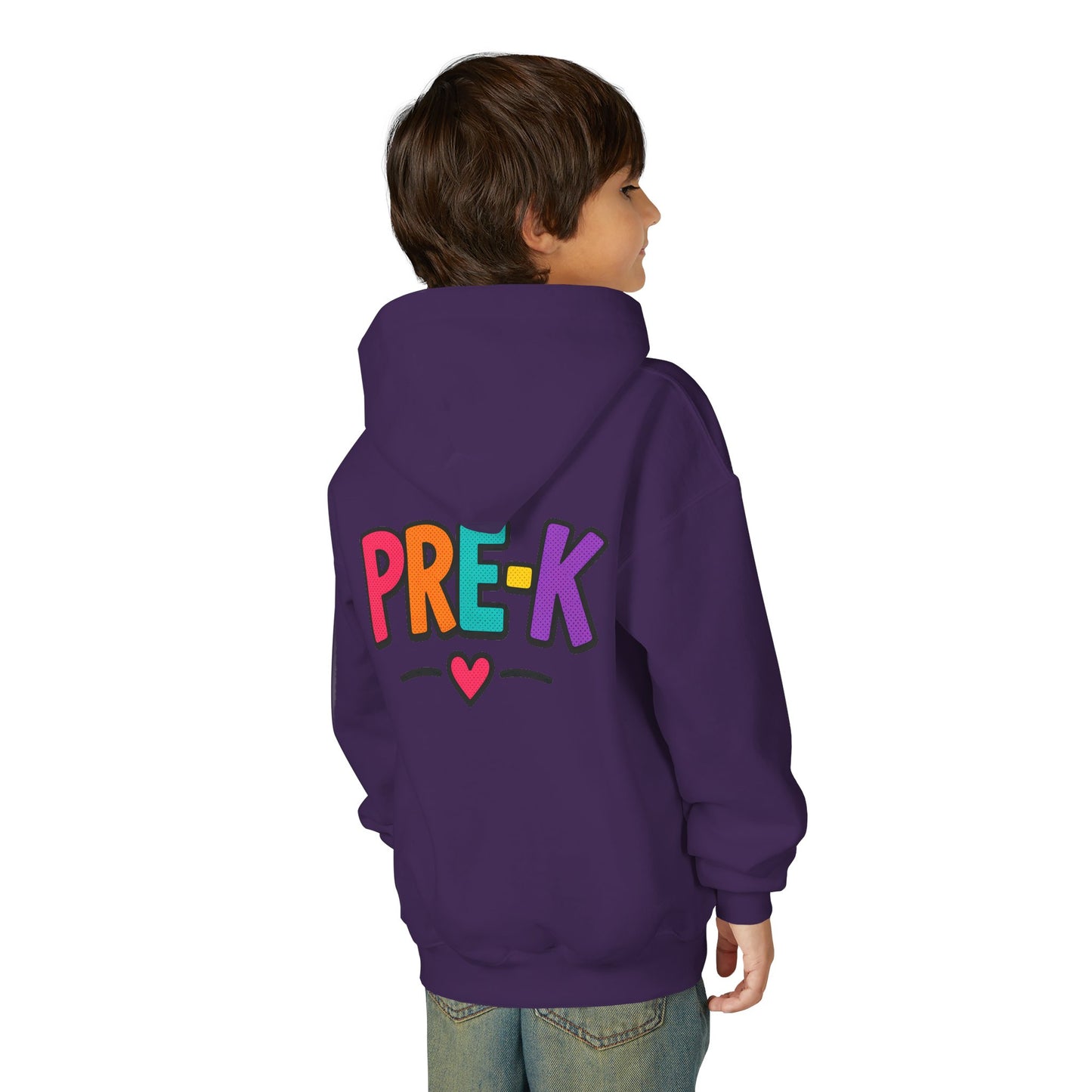 Pre-K Kids Hoodie — Colorful Cute Pre-K School Hooded Sweatshirt for Toddlers