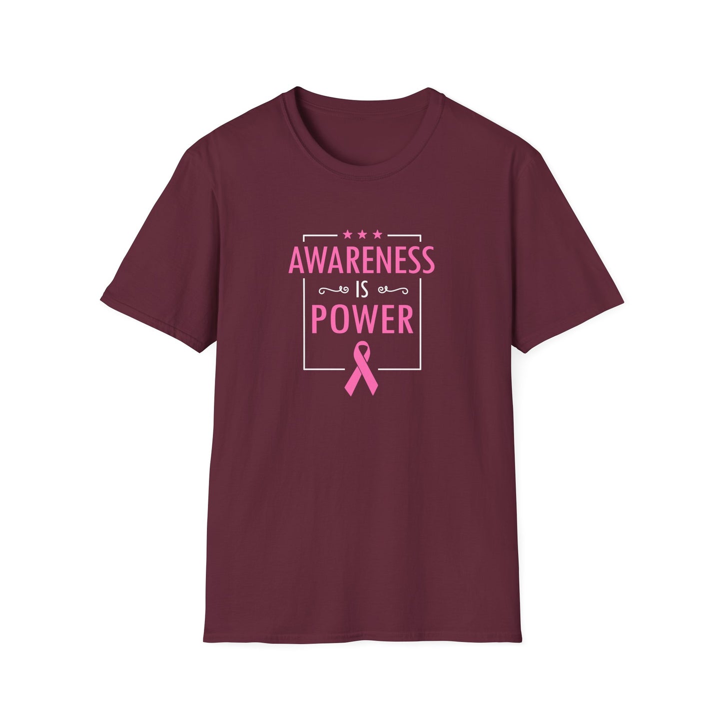 Awareness Is Power Breast Cancer Awareness T-Shirt