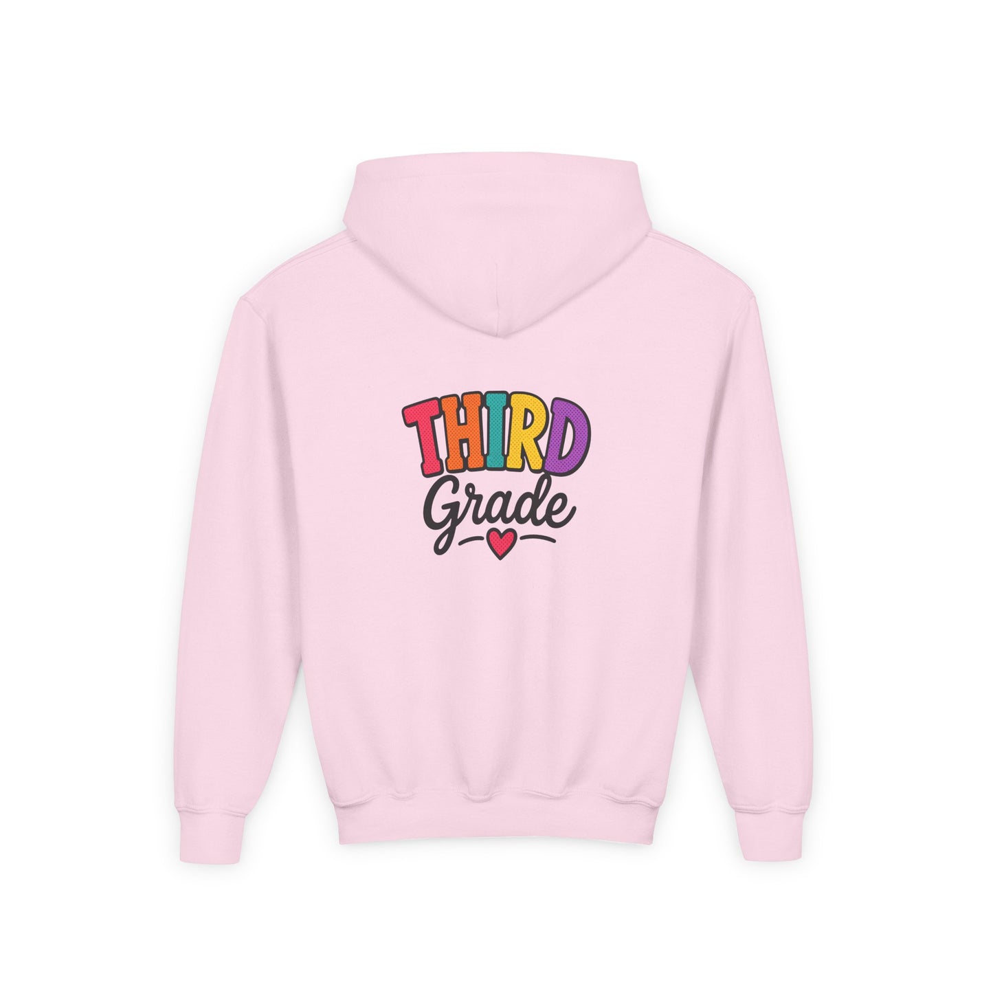 Third Grade Kids Hoodie — Colorful Back-to-School Sweatshirt
