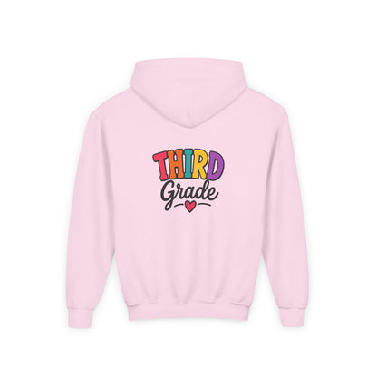 Third Grade Kids Hoodie — Colorful Back-to-School Sweatshirt