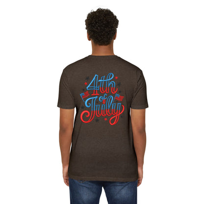 4th of July T-Shirt — Retro Patriotic Stars & Flags Tee
