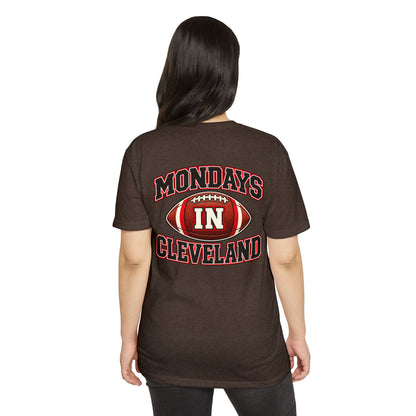 Mondays in Cleveland Football T-Shirt