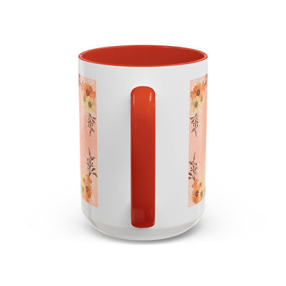Mom Floral Accent Coffee Mug – Pink Butterfly Mother's Day Gift (11/15oz)