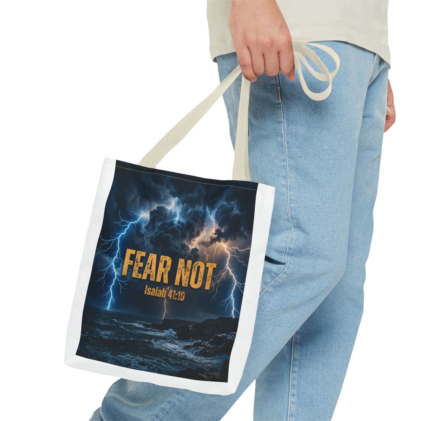"Fear Not" - Isaiah 41:10 Tote Bag