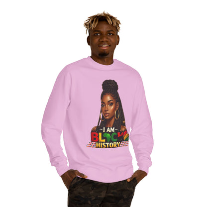 I Am Black History Sweatshirt — Afrocentric Black History Month Crewneck