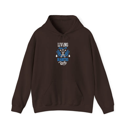"Living Strong With Diabetes Daily"  Hoodie