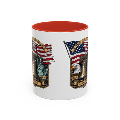 Liberty Anniversary Coffee Mug — 250th USA Celebration Accent Mug