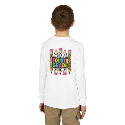 Fourth Grade Pencils Youth Long Sleeve Tee