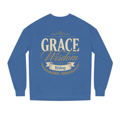 Grace & Wisdom Bishop Sweatshirt — Inspirational Religious Crewneck