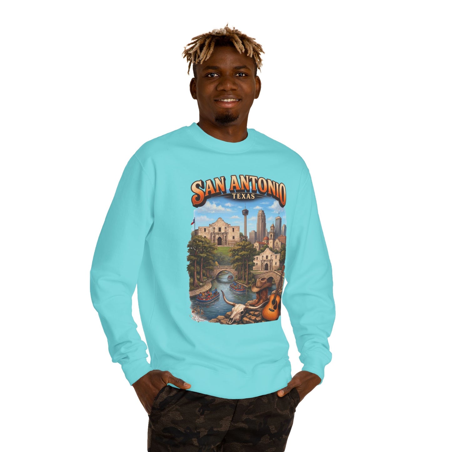 San Antonio Riverwalk Sweatshirt — Texas Travel Scenic Crewneck