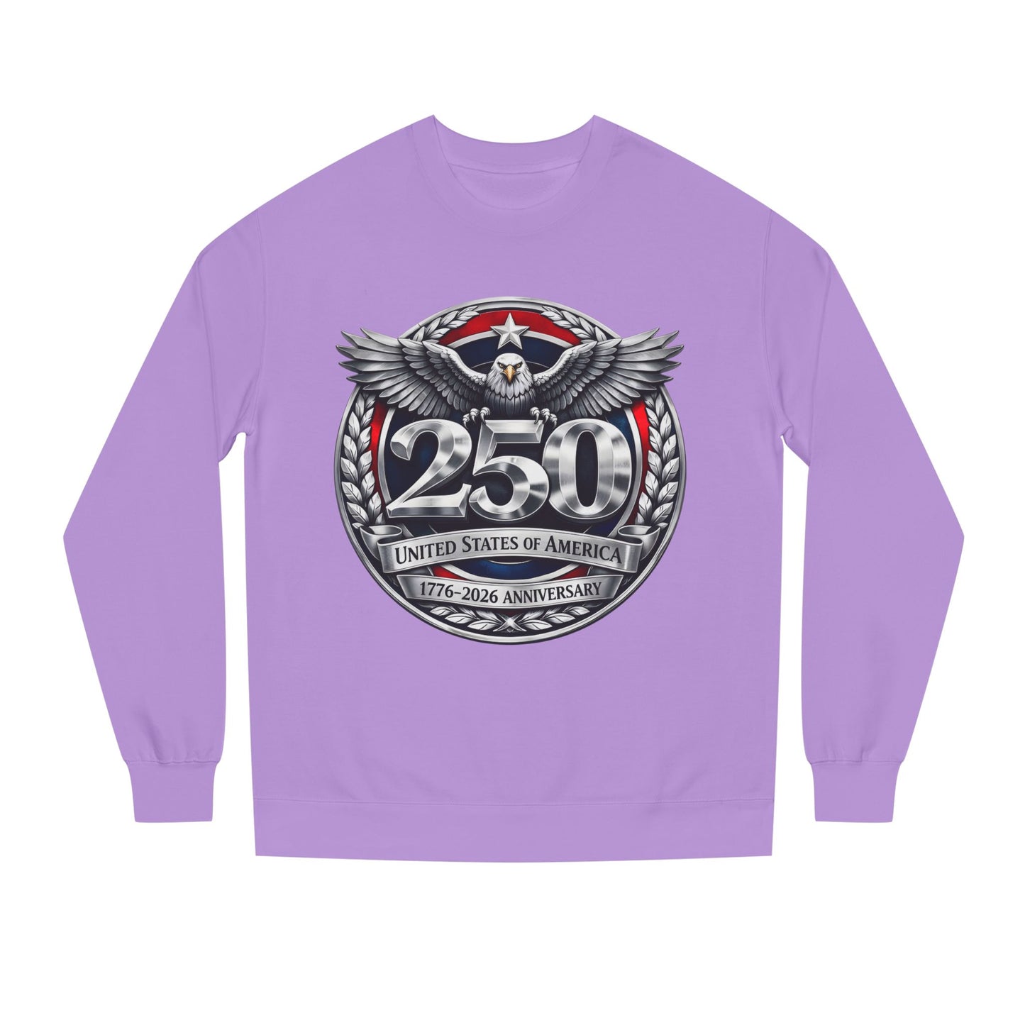 250th USA Anniversary Sweatshirt — Eagle Emblem 1776–2026 Commemorative Crewneck