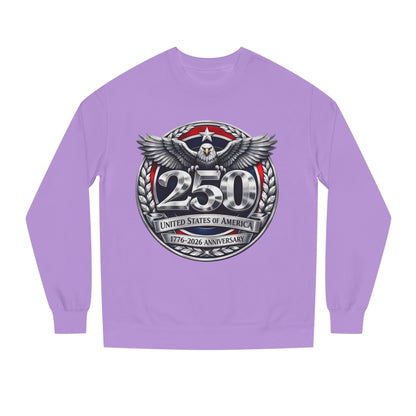 250th USA Anniversary Sweatshirt — Eagle Emblem 1776–2026 Commemorative Crewneck