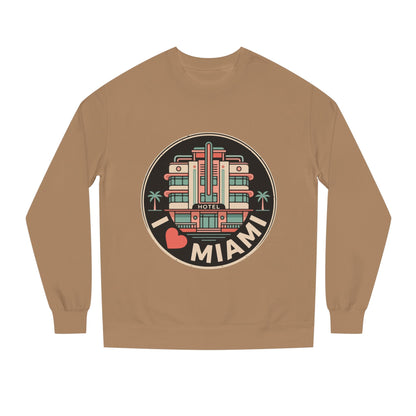 Miami Art Deco Sweatshirt — I Love Miami Vintage Hotel Crewneck