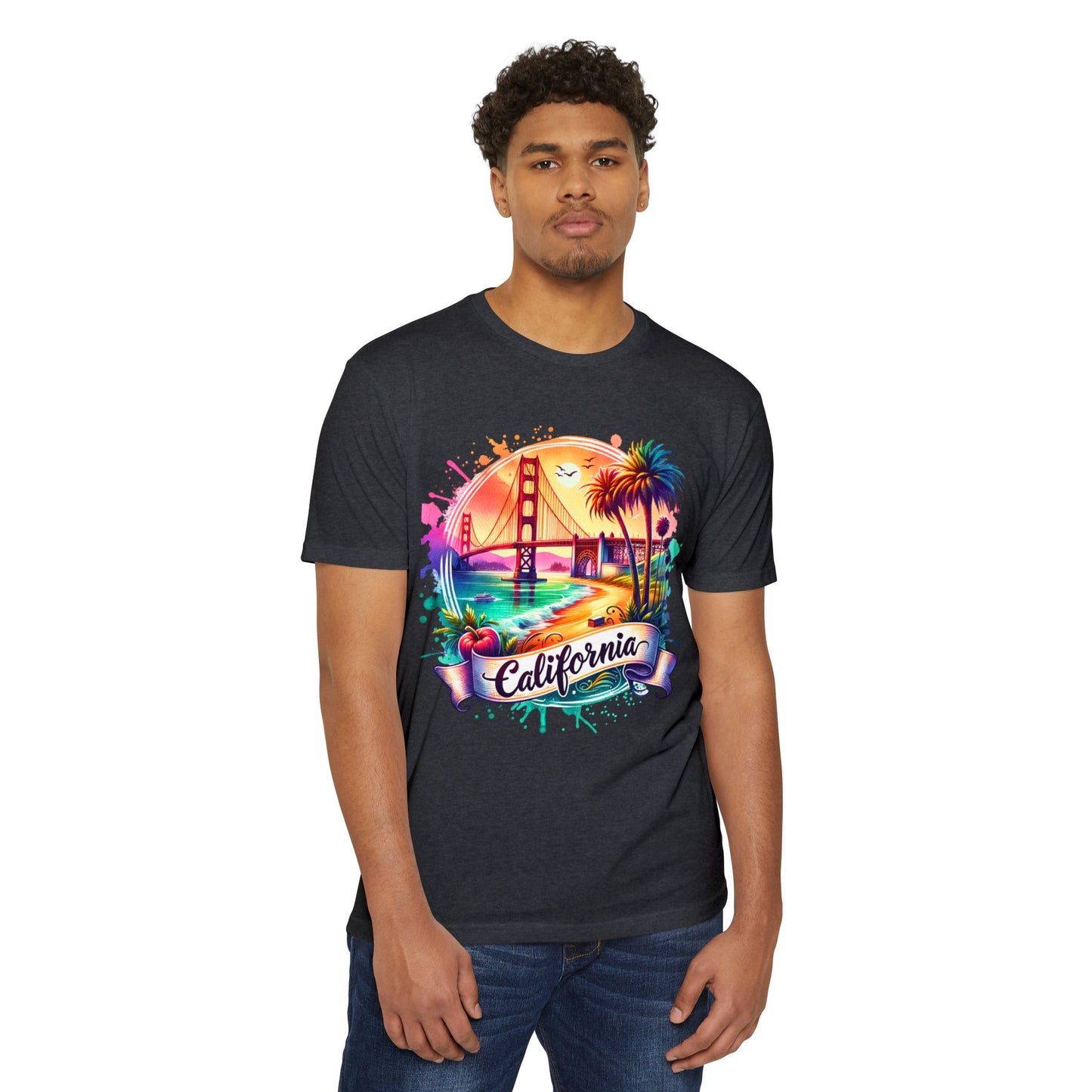 California Sunset T-Shirt — Golden Gate Palm Beach Graphic Tee