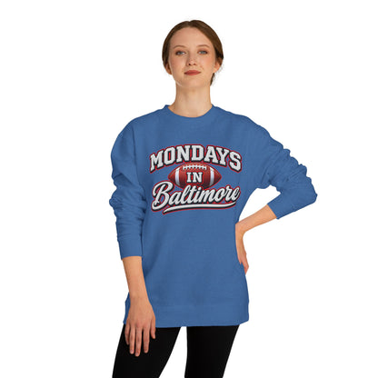 Mondays In Baltimore Football Sweatshirt – Retro Sport Crewneck