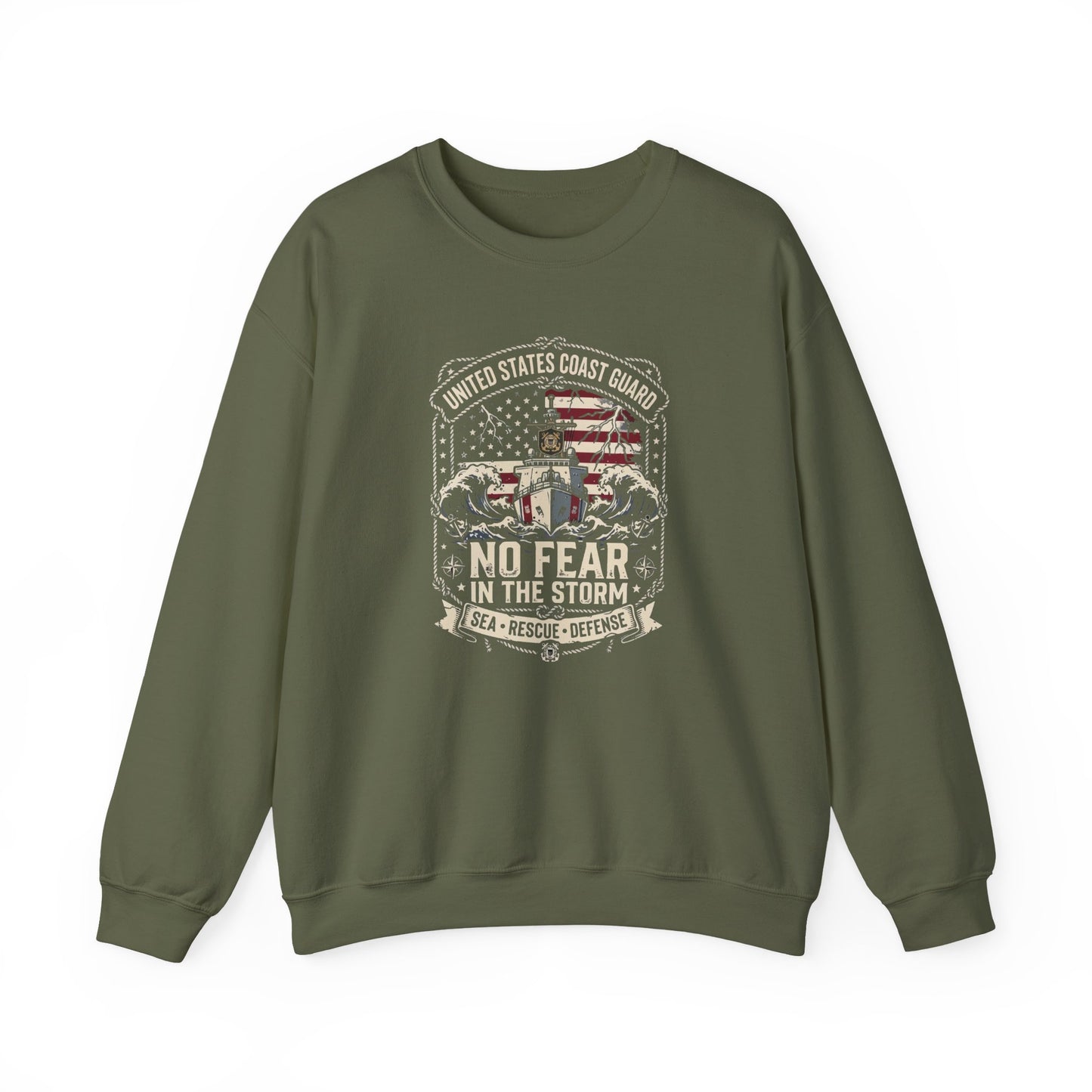 United States Coast Guard No Fear in the Storm Sweatshirt