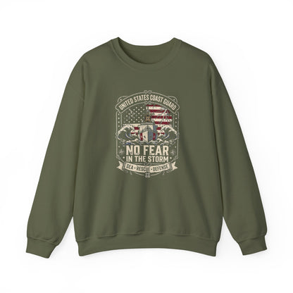 United States Coast Guard No Fear in the Storm Sweatshirt