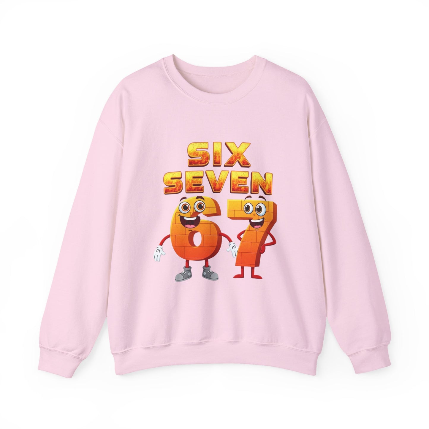 Six Seven 67 Cartoon Graphic Sweatshirt