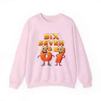 Six Seven 67 Cartoon Graphic Sweatshirt