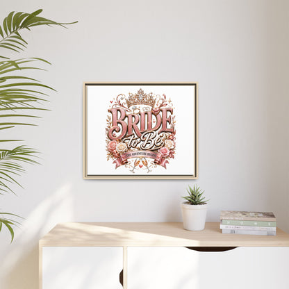 Bride to Be Framed Canvas - 'The Adventure Begins' Bridal Wall Art