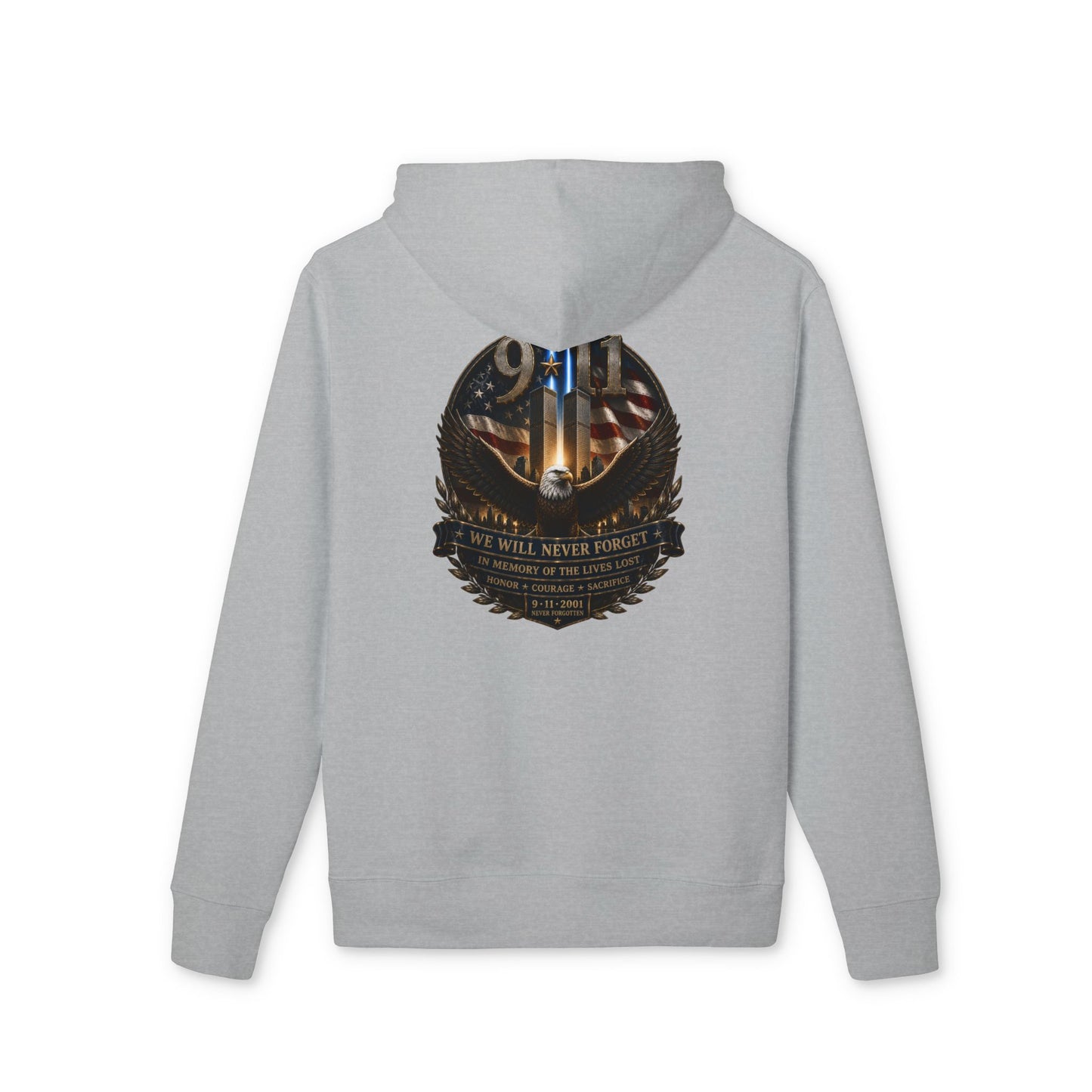 Hoodie - The Brave Never Forget Memorial Crest Hoodie