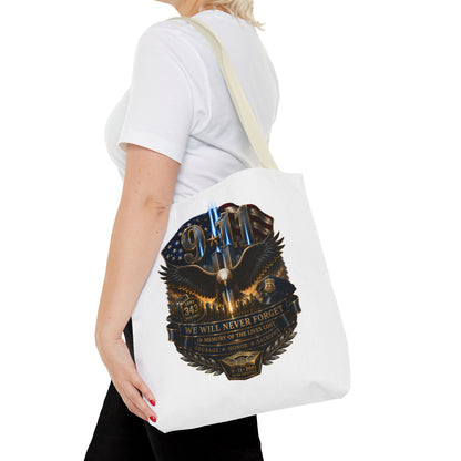 9/11 Memorial Eagle Tote Bag – Never Forget Tribute Tote